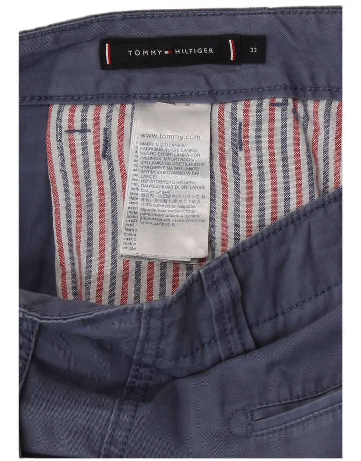 Pantaloncini cargo da uomo Tommy Hilfiger W32 cotone blu medio
