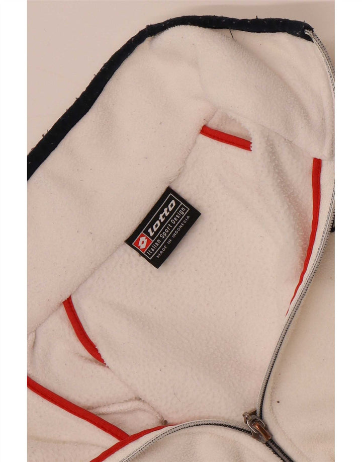 Giacca in pile da donna Lotto UK 14 a righe bianche medie