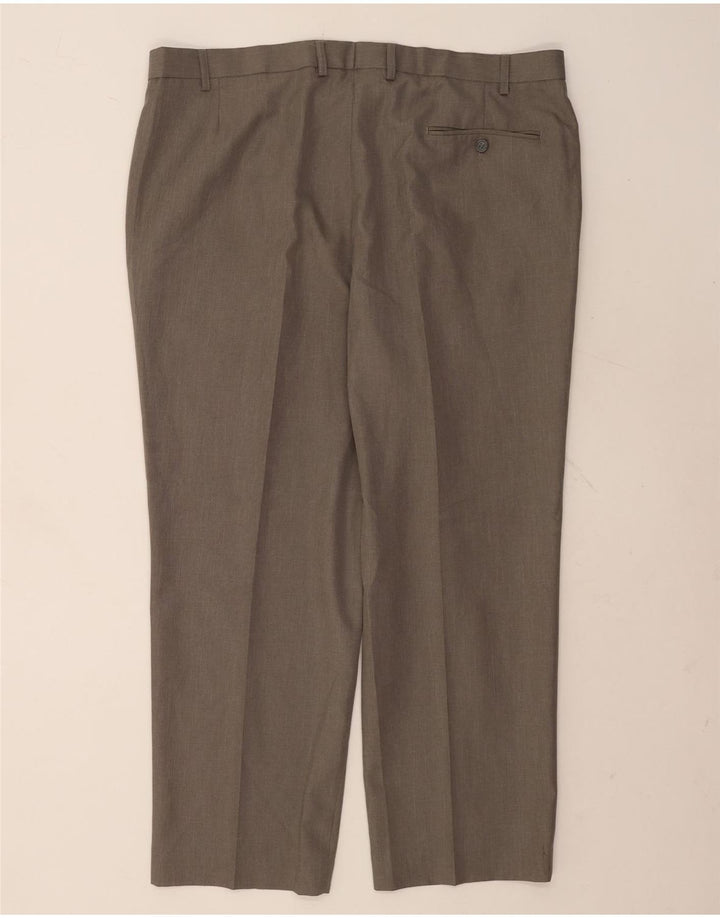Pantaloni da abito con pegging da uomo Marks & Spencer su misura W42 L29 Grigi