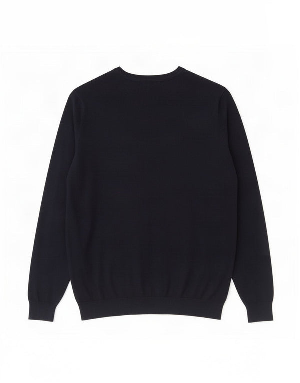 Maglione Zara da uomo con scollo a barca blu navy medio