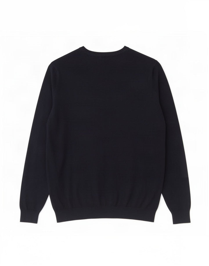 Maglione Zara da uomo con scollo a barca blu navy medio