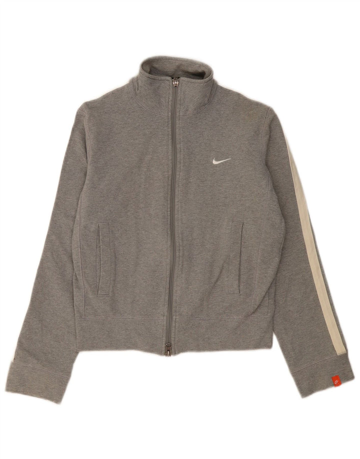 Giacca superiore della tuta da donna Nike UK 10/12 Colore grigio medio