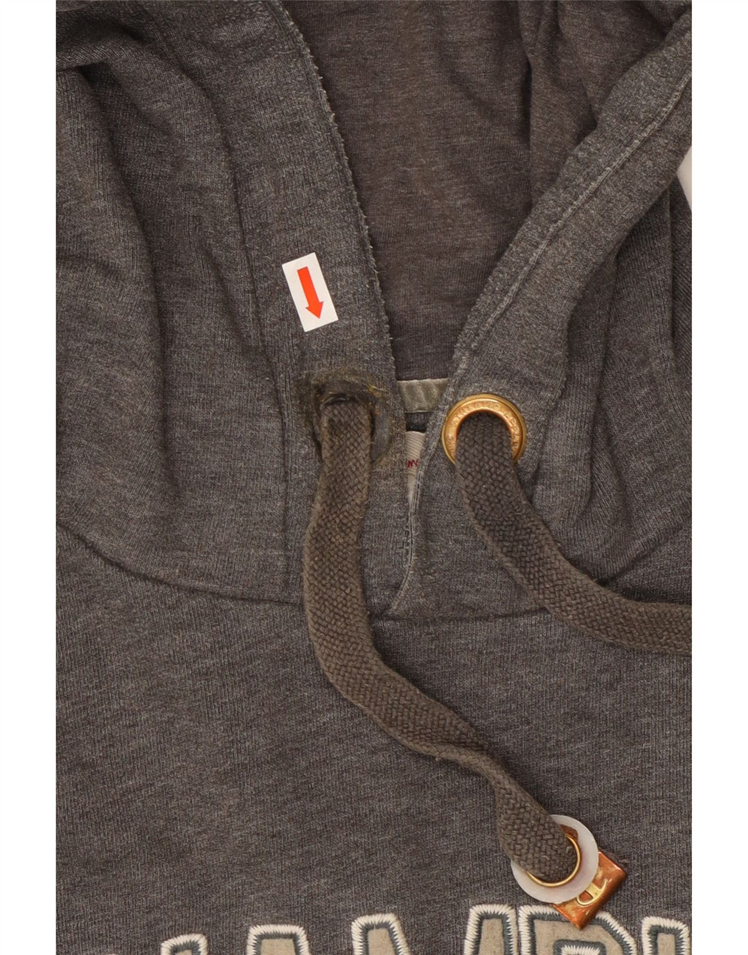 Maglione con cappuccio grafico da donna CHAMPION UK 16 grande cotone grigio