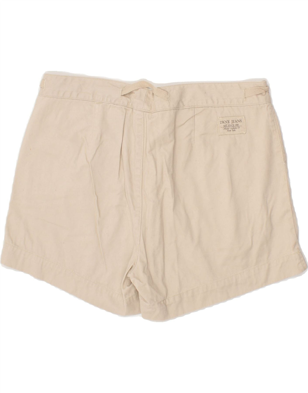 DKNY Womens Chino Shorts US 12 Large W34 Beige Cotton Vintage Dkny and Second-Hand Dkny from Messina Hembry 