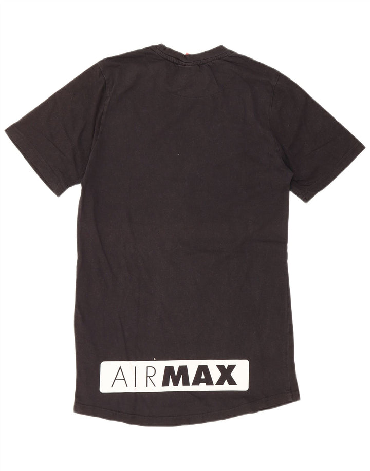 T-shirt grafica Nike Air Max da uomo, piccola, in cotone nero