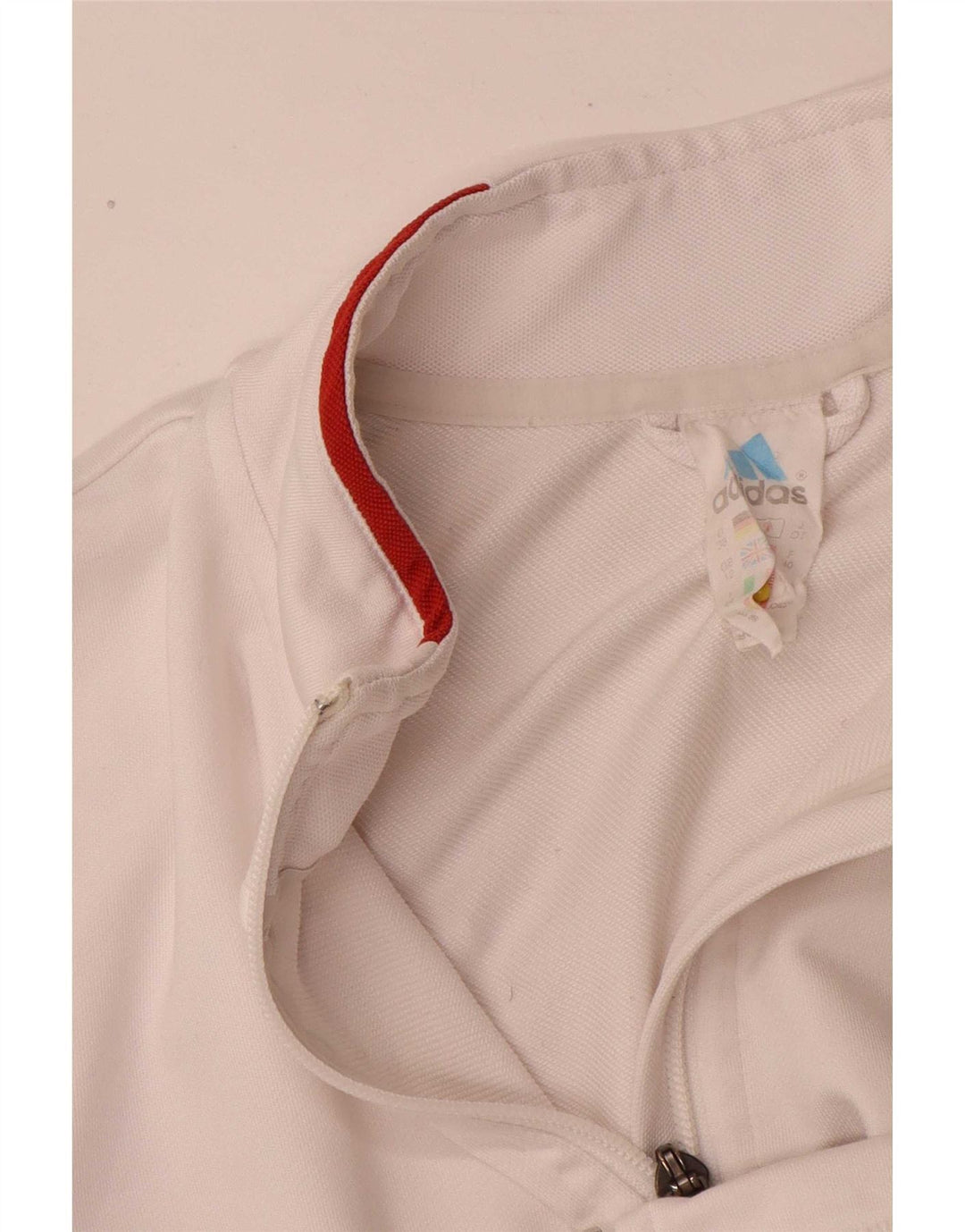Giacca da tuta da uomo Adidas UK 12 poliestere bianco medio