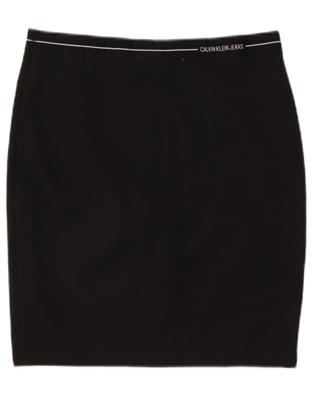 CALVIN KLEIN Gonna tubino da donna grande W32 poliestere nero