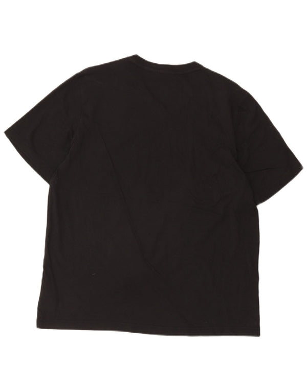 T-shirt Adidas da uomo Top Large in cotone nero