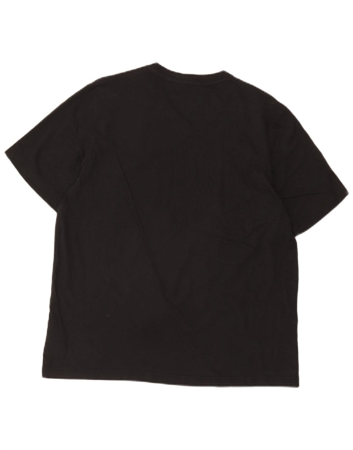 T-shirt Adidas da uomo Top Large in cotone nero