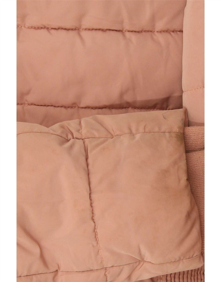 Giacca imbottita da donna Zara UK 12 poliestere rosa medio