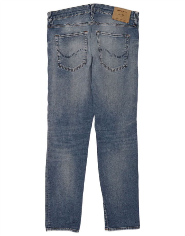 Jack & Jones Uomo GLENN Slim Jeans W32 L30 Cotone Blu