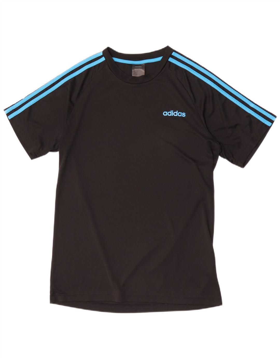 T-shirt ADIDAS Climalite da uomo, poliestere medio nero