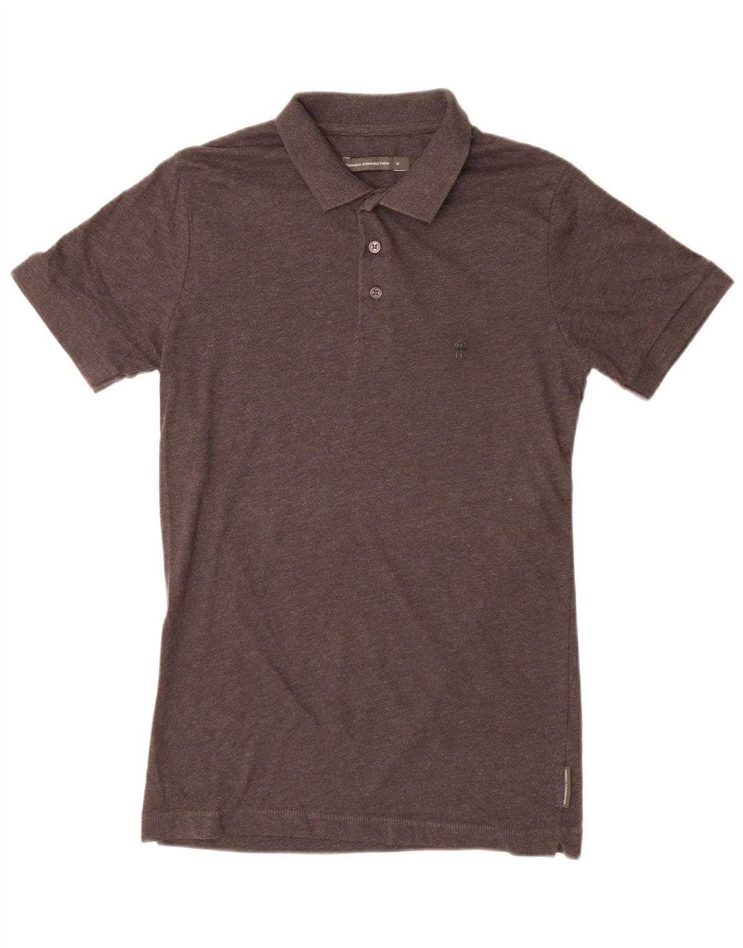 Polo da uomo French Connection piccola in cotone grigio