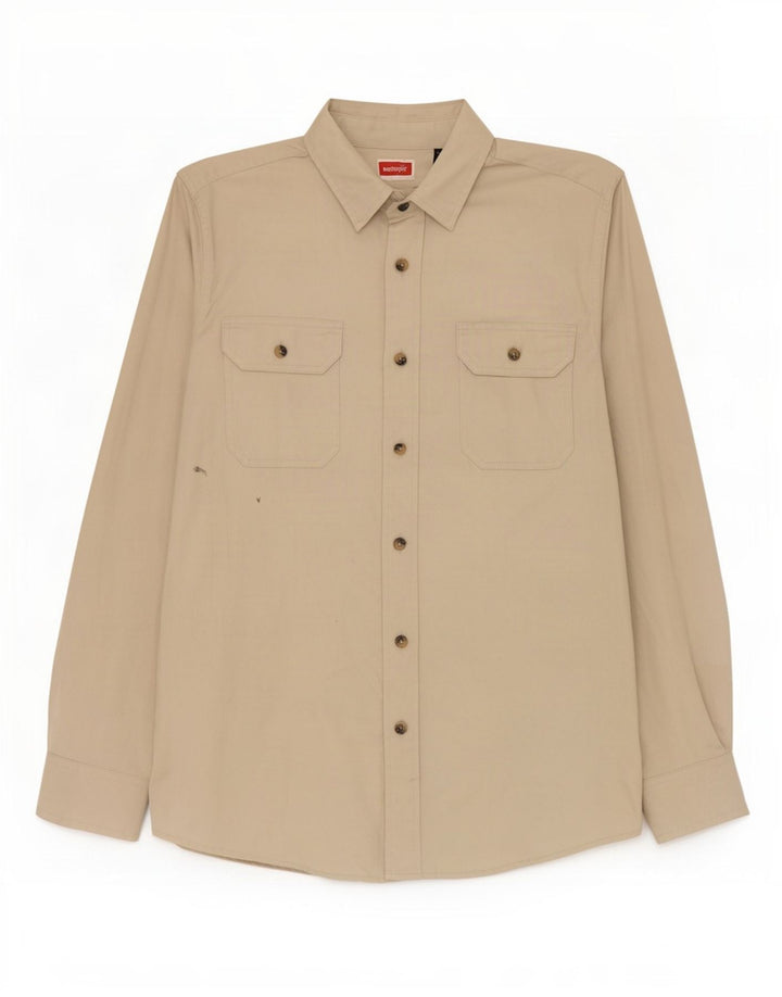 Camicia da uomo Wrangler in cotone verde medio