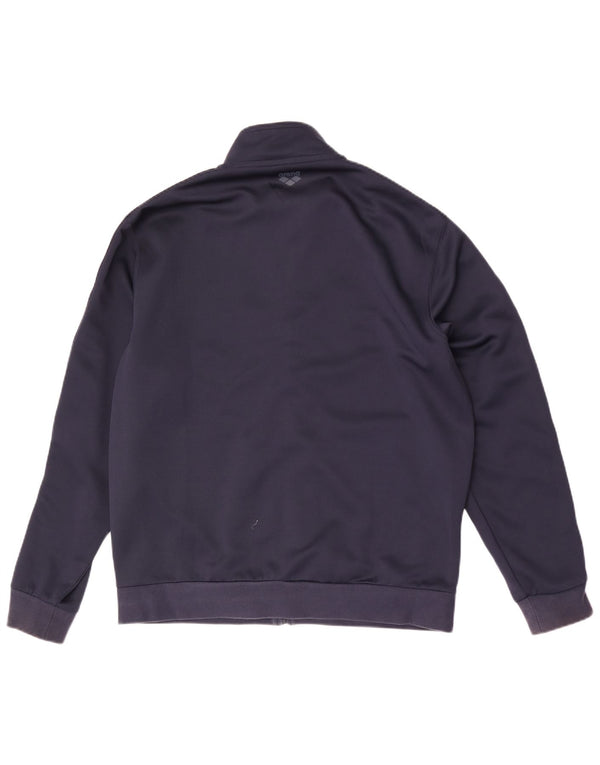 Giacca da ginnastica da uomo Arena XL in poliestere blu navy