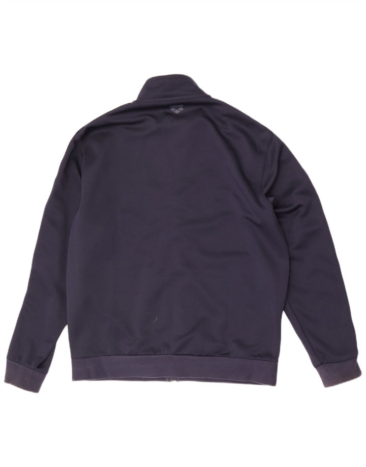 Giacca da ginnastica da uomo Arena XL in poliestere blu navy