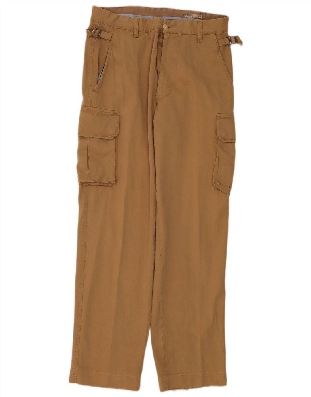 Pantaloni cargo dritti da uomo Mason's W32 L33 in cotone beige