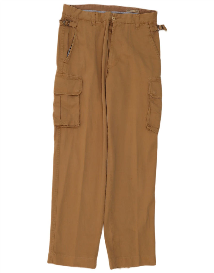 Pantaloni cargo dritti da uomo Mason's W32 L33 in cotone beige