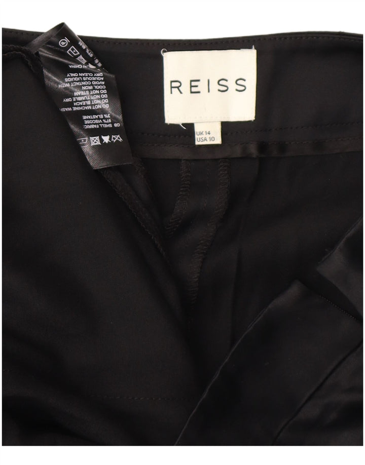 Pantaloncini casual da donna REISS UK 14 Large W32 viscosa nera