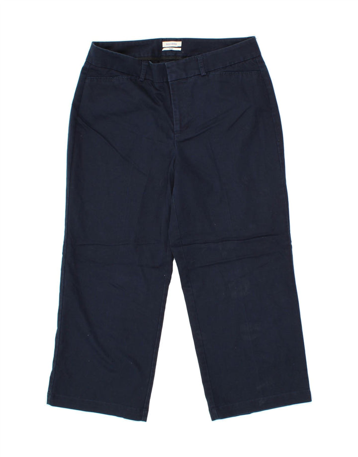 DOCKERS Womens Straight Capri Trousers US 8 Medium W30 L22 Navy Blue Vintage Dockers and Second-Hand Dockers from Messina Hembry 