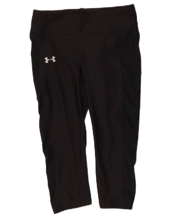 Leggings Under Armour da donna Heat Gear Capri UK 12 poliestere nero medio