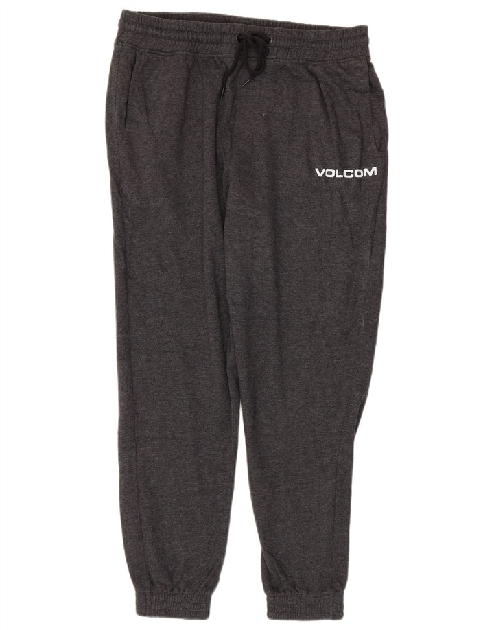 Pantaloni da tuta con grafica da uomo Volcom Joggers grandi in cotone grigio