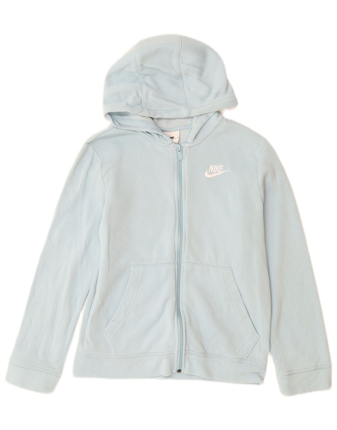 NIKE Boys Full Tracksuit 10-11 Years Medium Blue Cotton