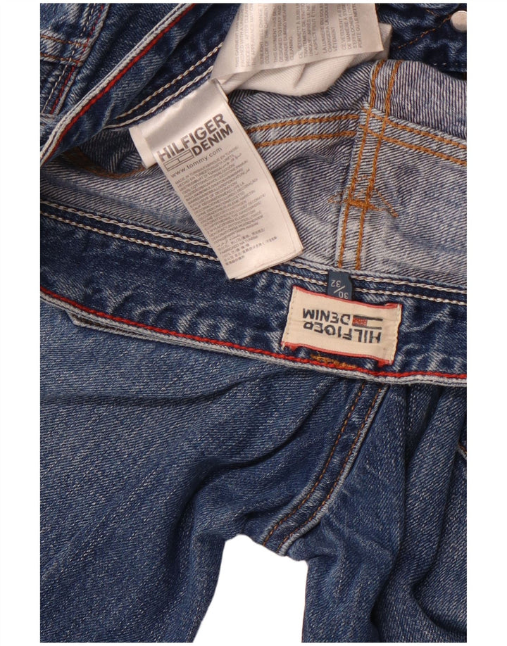 TOMMY HILFIGER Jeans dritti da uomo W30 L32 cotone blu