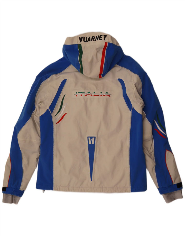 Giacca da sci con cappuccio grafica da uomo Vuarnet UK 38 Colorblock beige medio