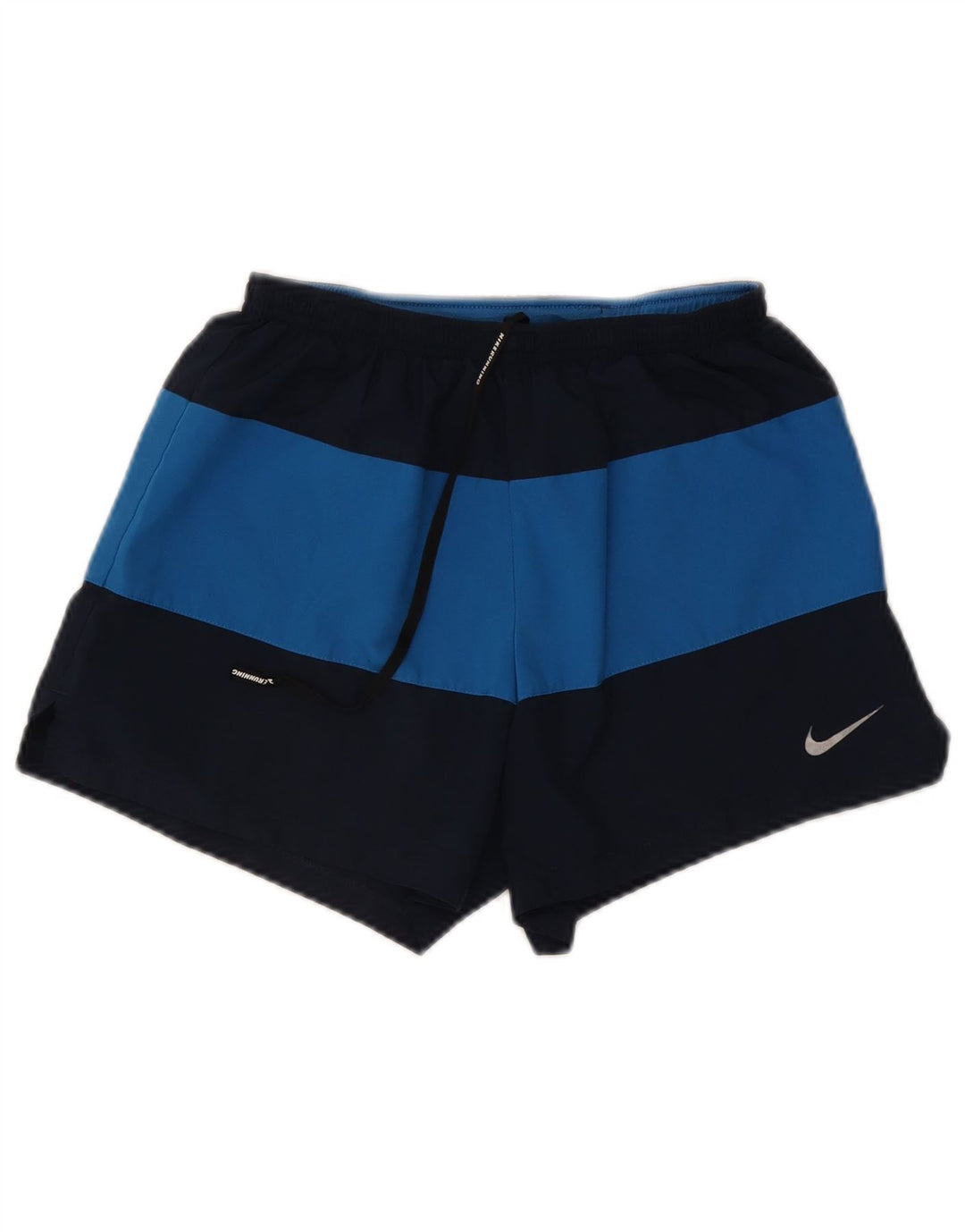 Pantaloncini sportivi Nike da uomo Dri Fit, poliestere color block medio blu navy
