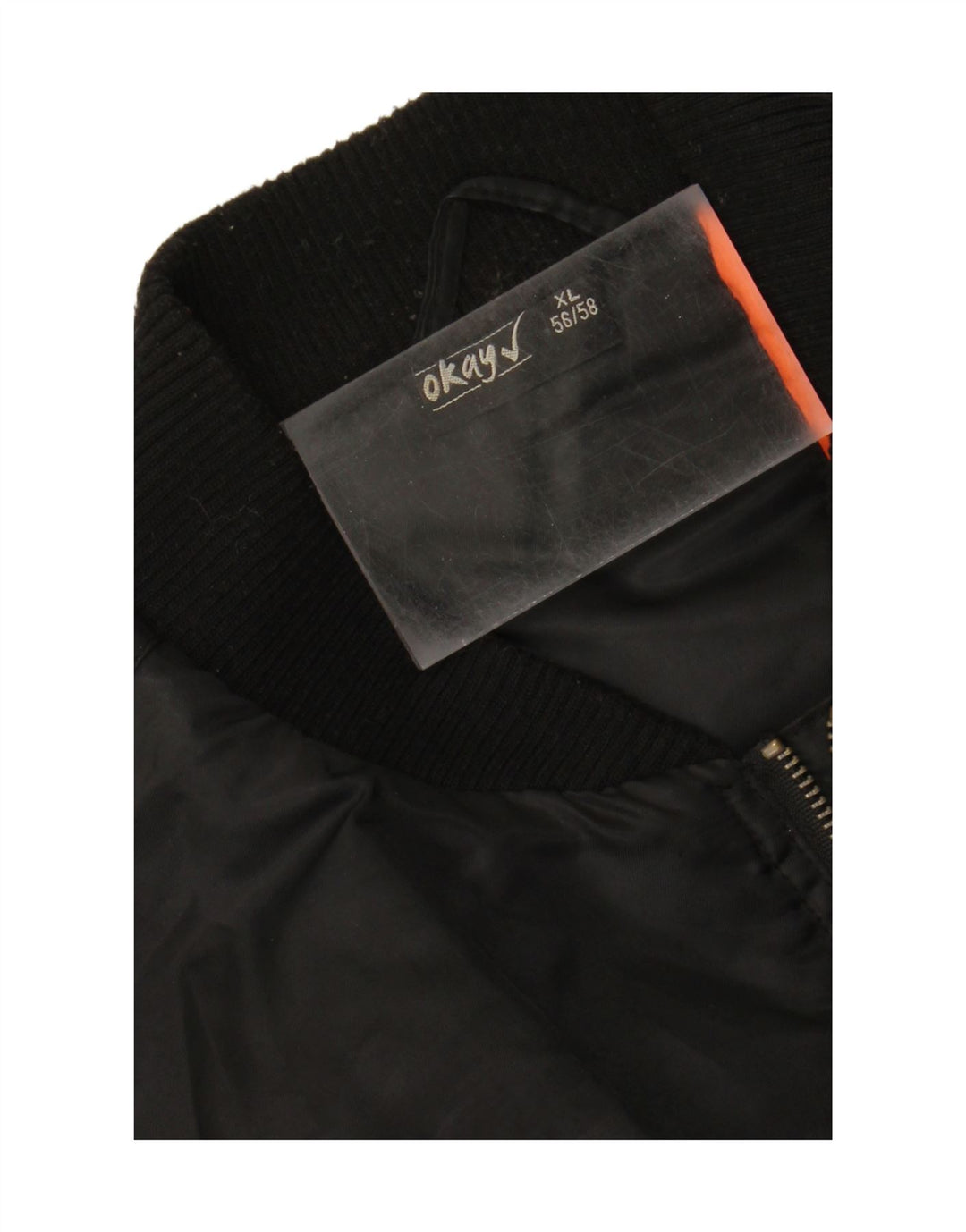 VINTAGE Mens Bomber Jacket UK 42 XL Black Vintage Vintage and Second-Hand Vintage from Messina Hembry 