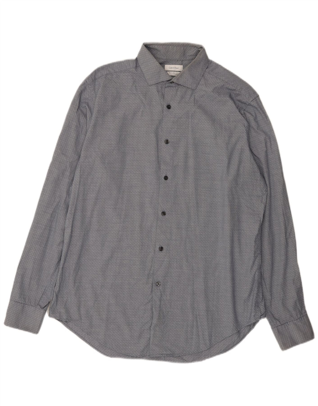 Camicia slim fit da uomo Calvin Klein grande blu navy geometrica