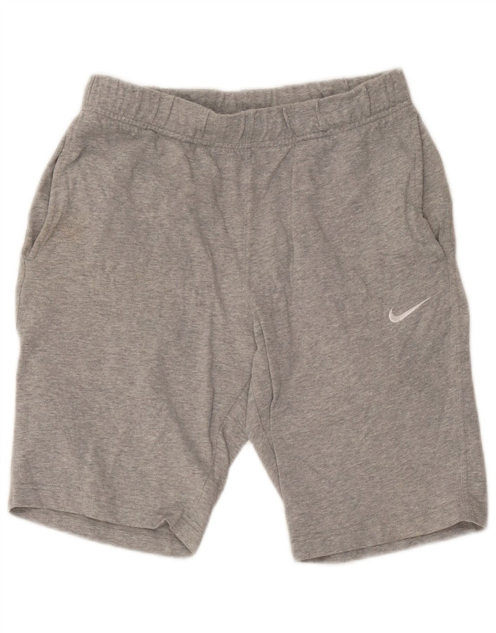 Pantaloncini casual da uomo Nike piccoli in cotone chiazzato grigio