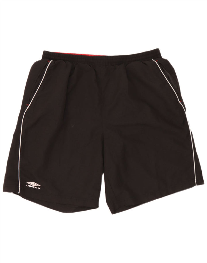 Pantaloncini da bagno grafici da uomo Umbro 2XL poliestere nero