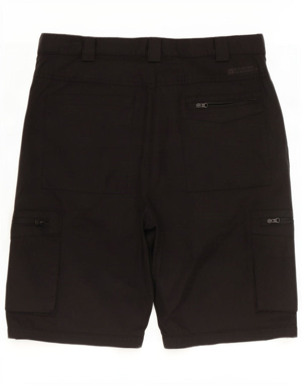 Pantaloncini cargo da uomo Mountain Warehouse W34 Large in poliestere nero