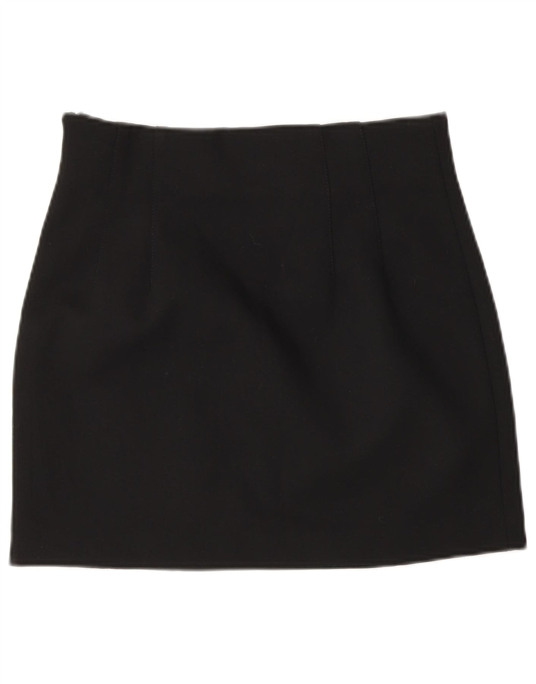 Minigonna Zara da donna piccola W26 poliestere nera