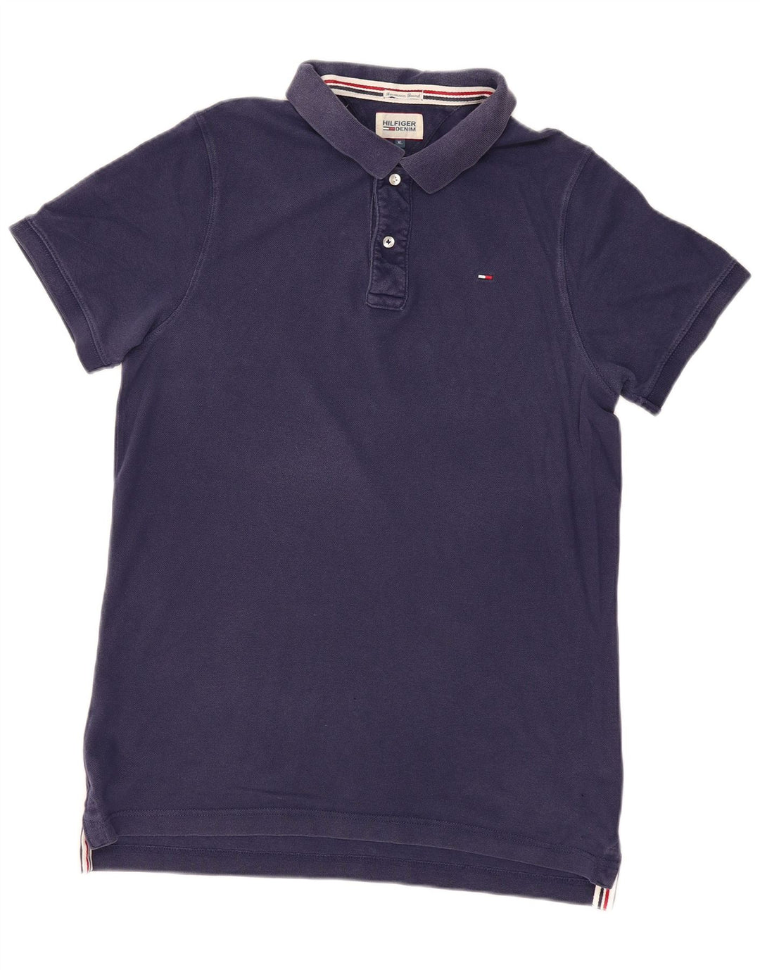 TOMMY HILFIGER Polo da uomo XL in cotone blu navy