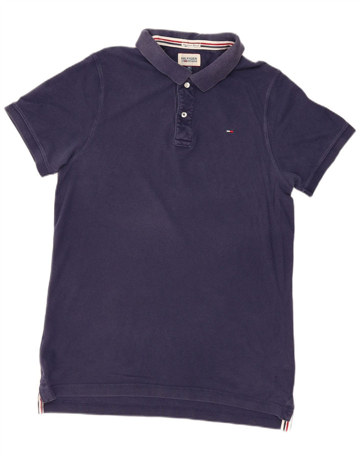 TOMMY HILFIGER Polo da uomo XL in cotone blu navy