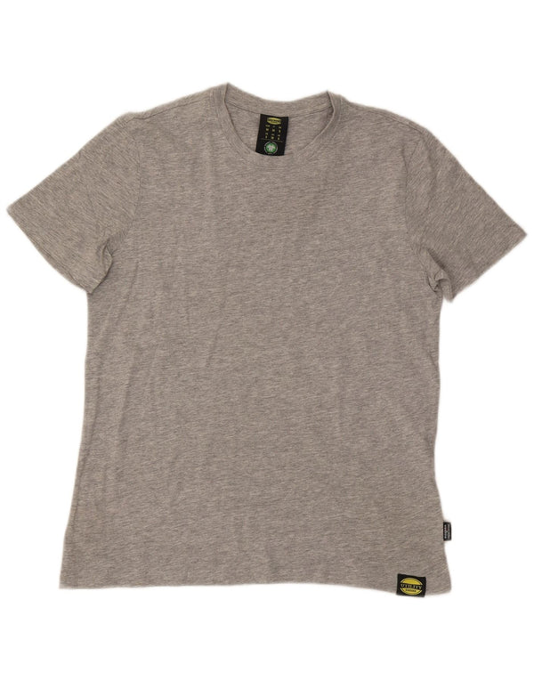 T-shirt da donna Diadora Top UK 16 grande cotone chiazzato grigio