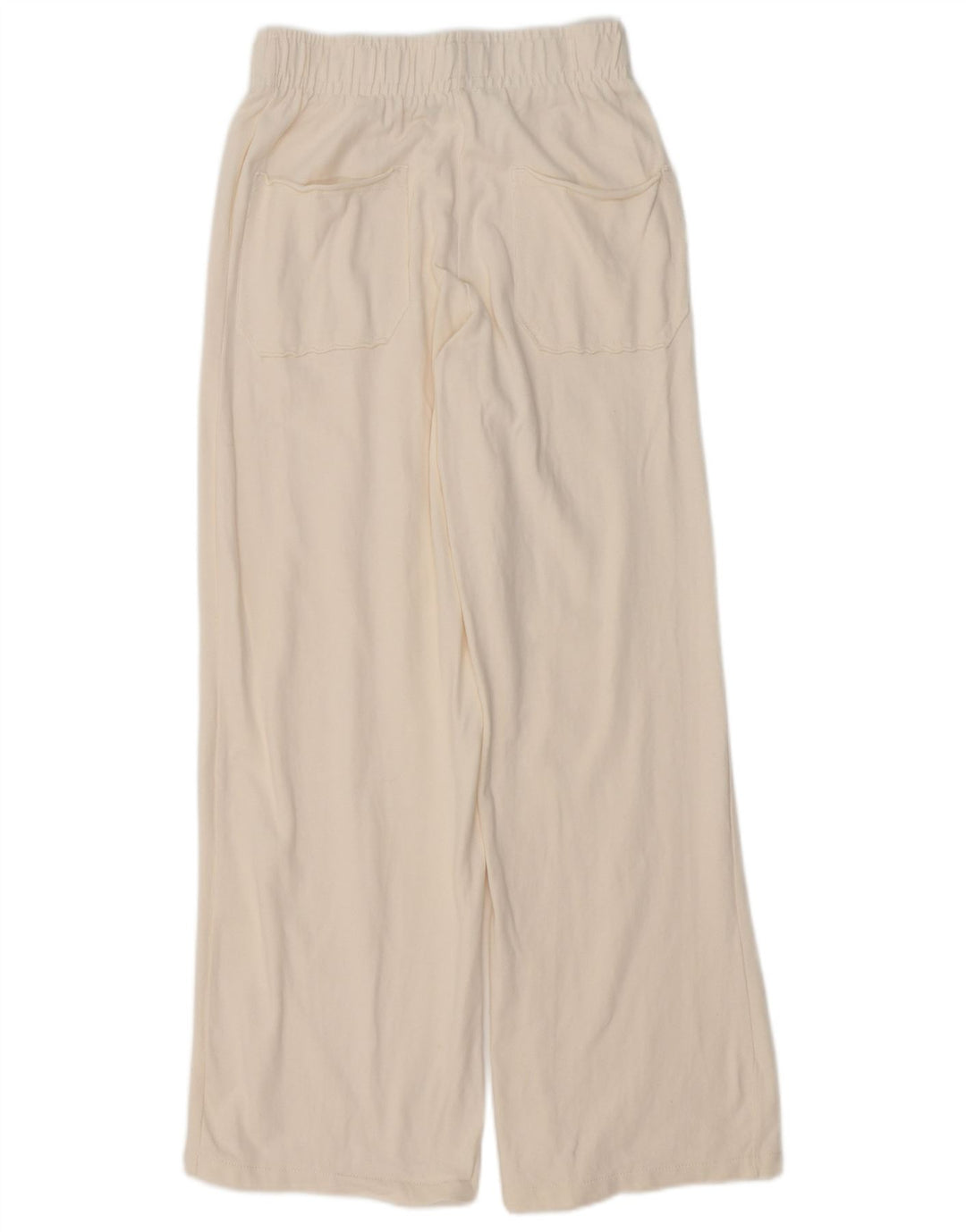 Pantaloni della tuta da donna Zara UK 8 piccoli in cotone bianco sporco