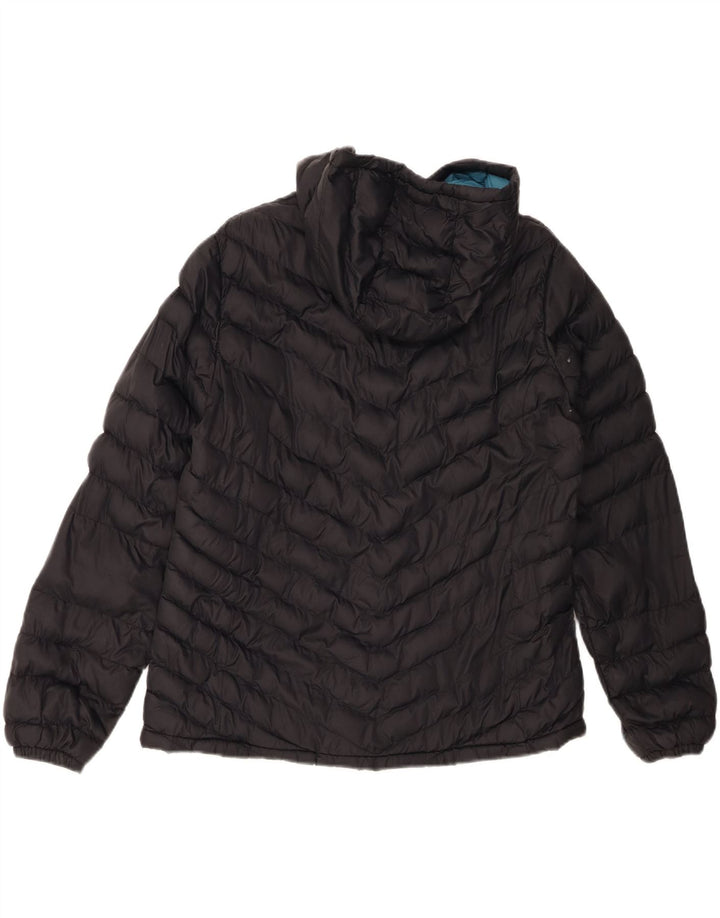 MOUNTAIN WAREHOUSE Womens Hooded Padded Jacket UK 16 Large  Black Nylon Vintage Mountain Warehouse and Second-Hand Mountain Warehouse from Messina Hembry 