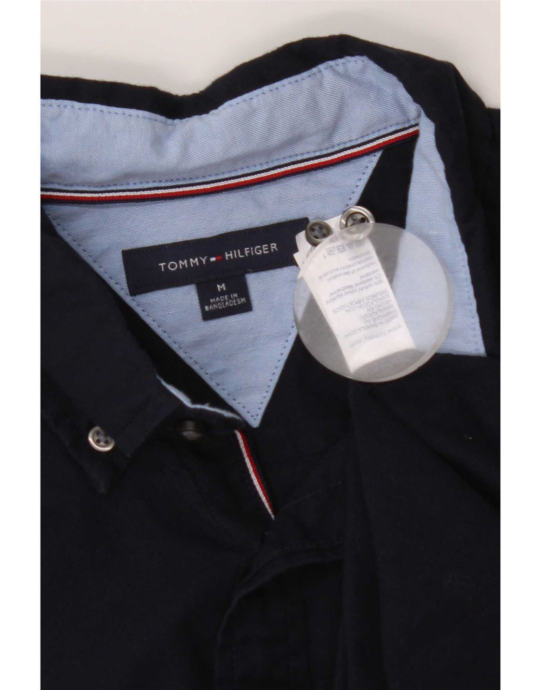 Camicia da uomo Tommy Hilfiger cotone medio blu navy