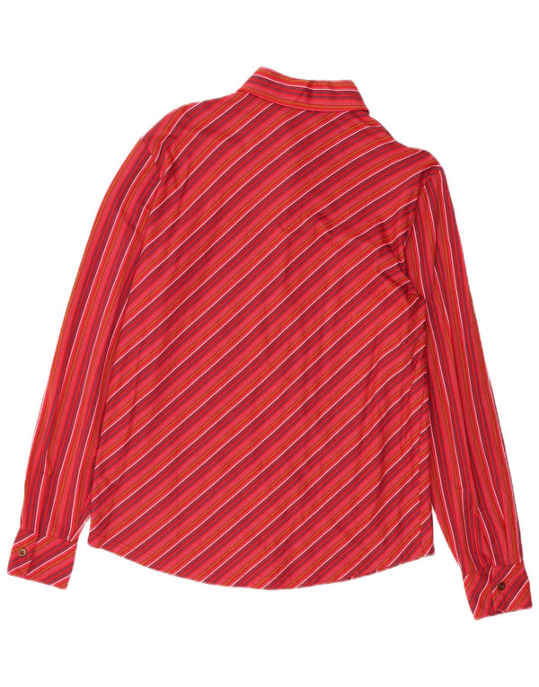 Camicia da uomo Hugo Boss in cotone a righe rosse medie