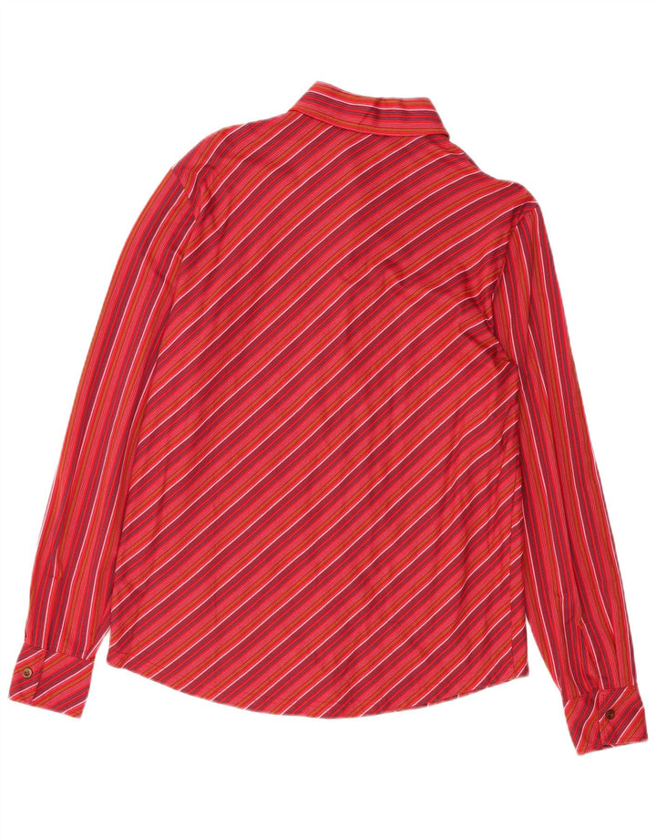 Camicia da uomo Hugo Boss in cotone a righe rosse medie