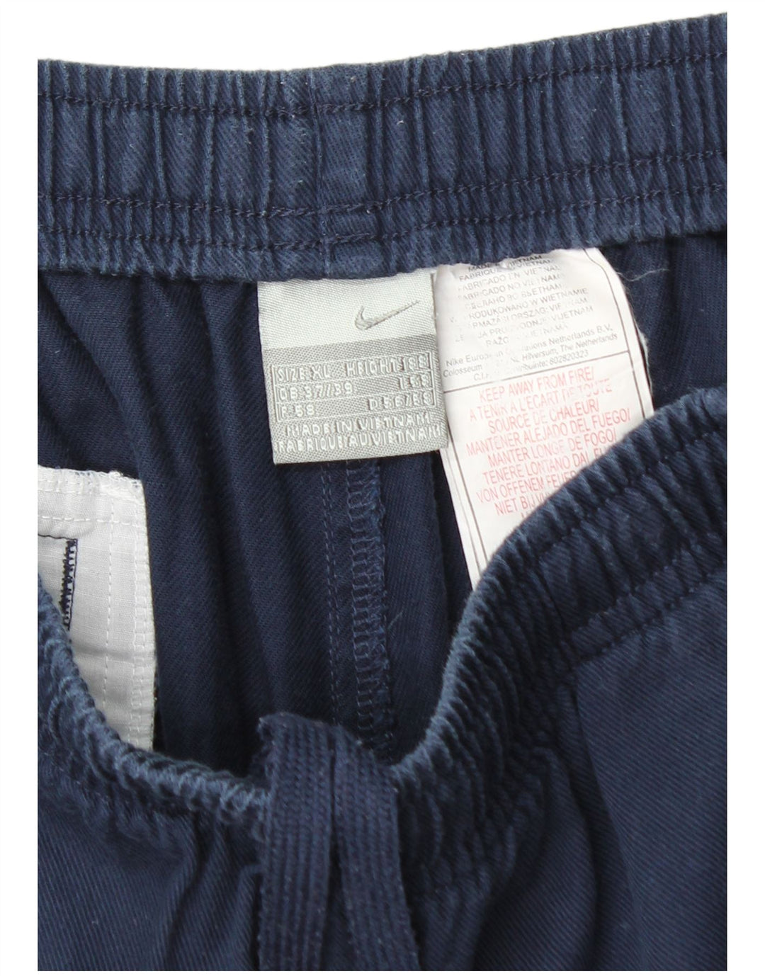 Pantaloncini casual da uomo NIKE XL W37 blu navy in cotone