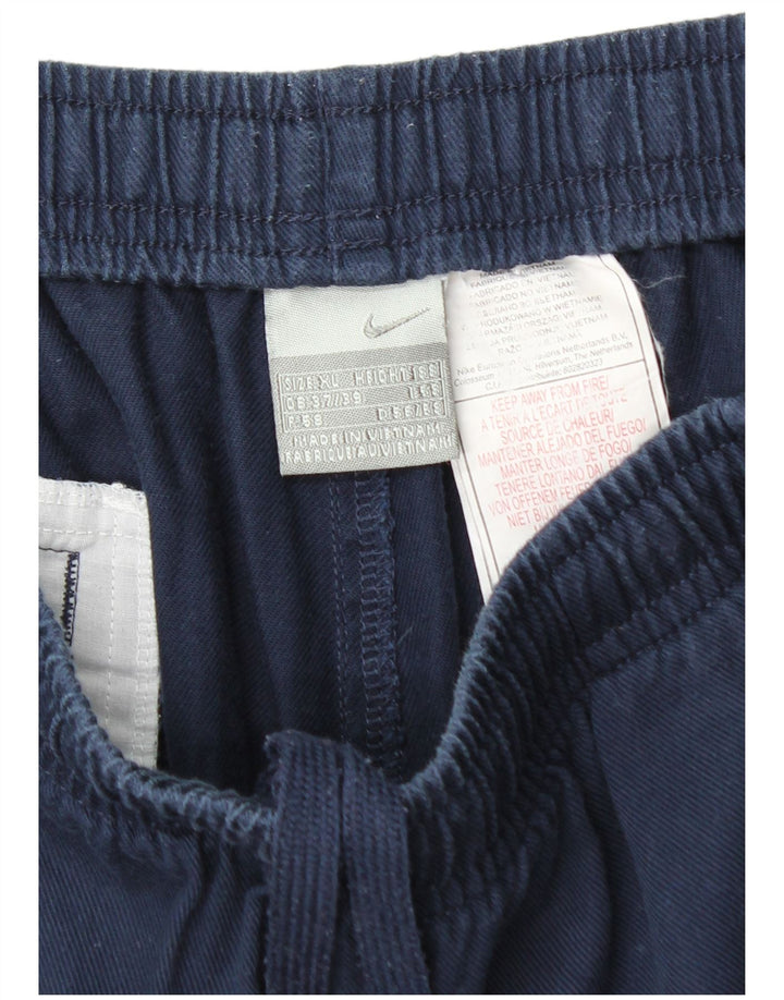 Pantaloncini casual da uomo NIKE XL W37 blu navy in cotone