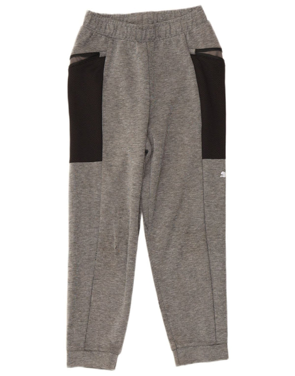Pantaloni della tuta da ragazzo PUMA Joggers 9-10 anni in cotone color block grigio