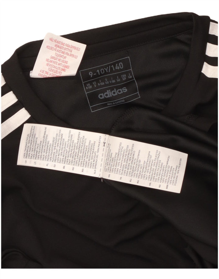 Maglietta Adidas Aeroready da bambino 9-10 anni in poliestere nero
