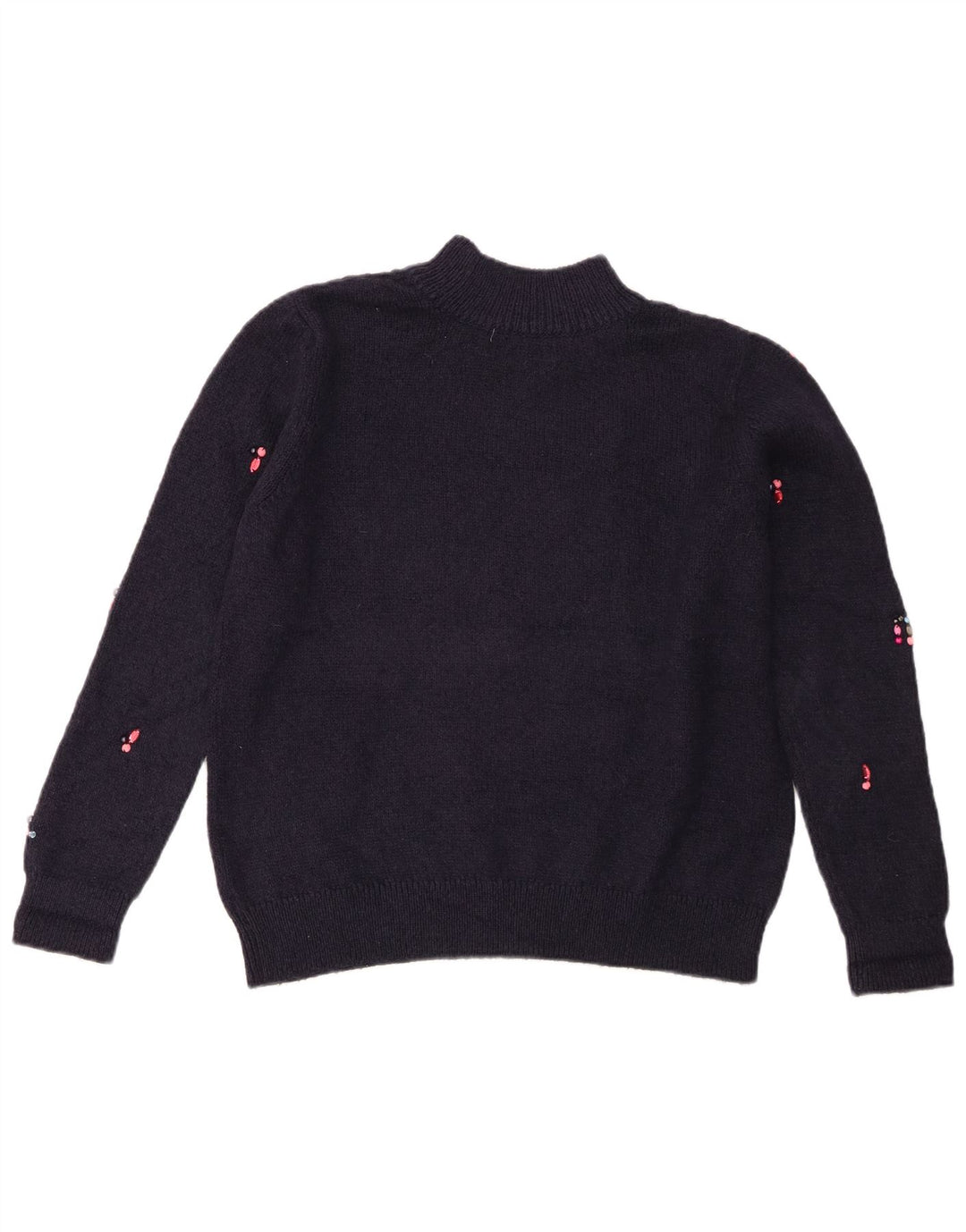 Maglione maglione a collo alto da donna Marks & Spencer UK 12 medio blu navy