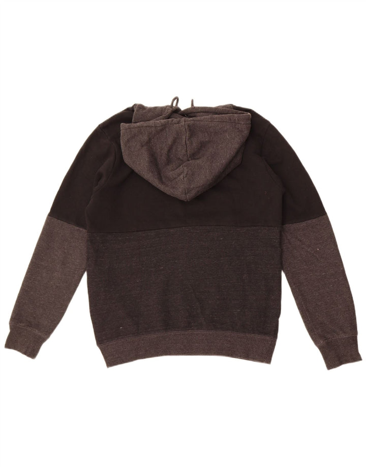 Felpa con cappuccio da uomo Volcom Small in cotone color block nero
